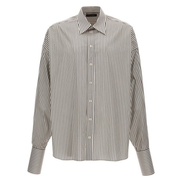 Dolce & Gabbana Oversized Striped Cotton Poplin Shirt - NWT - Picture 1 of 4